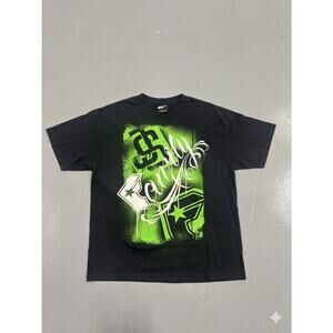 VTG Famous Stars & Straps x Twitch Stenberg T-Shirt XL FSAS Y2K Neon Green
